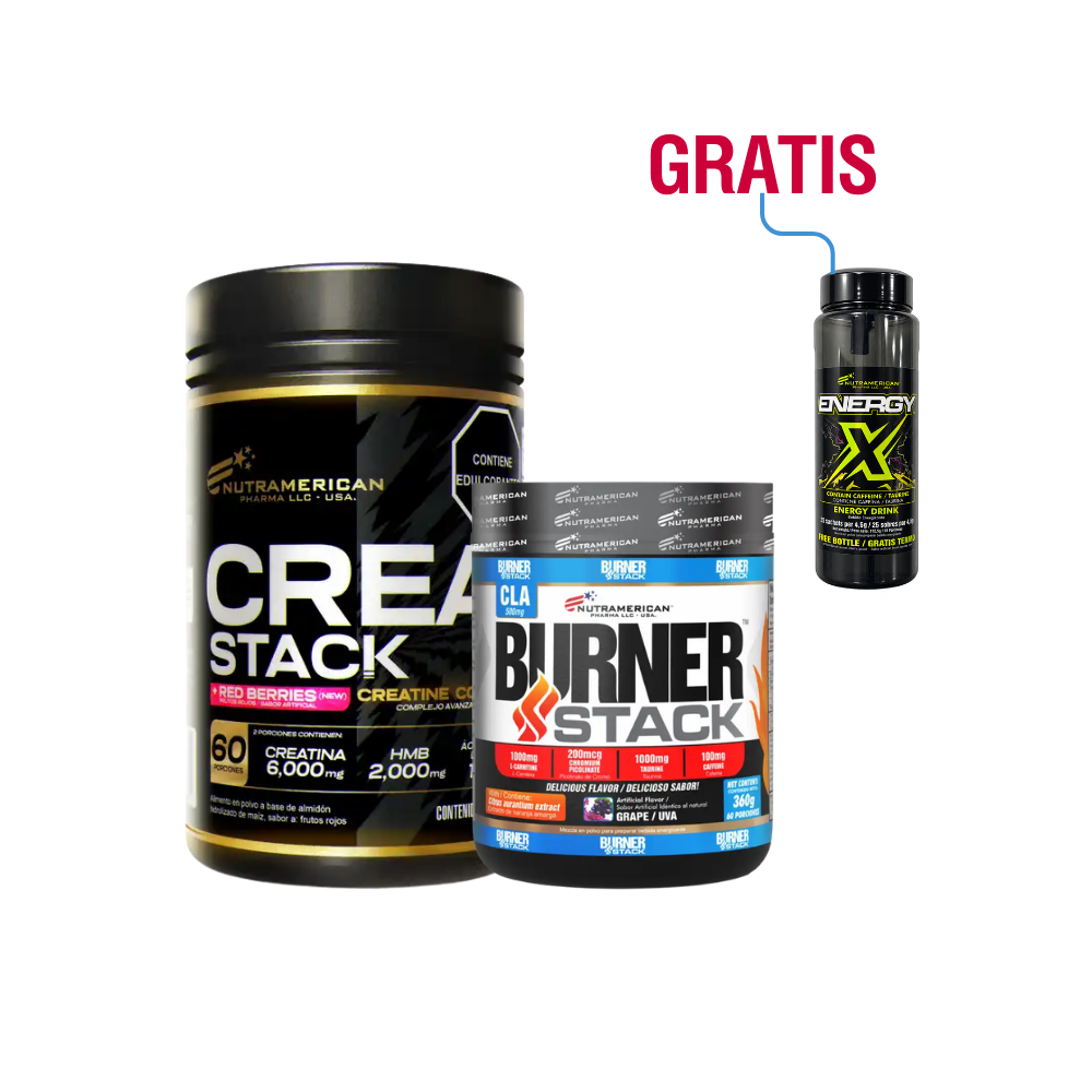 CREA STACK + BURNER STACK + ENERGY X GRATIS