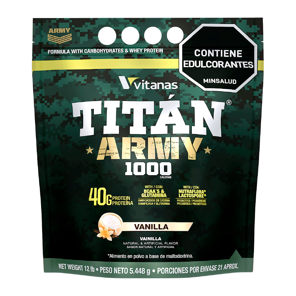 TITAN ARMY 12 LB - PROTEINA HIPERCALORICA