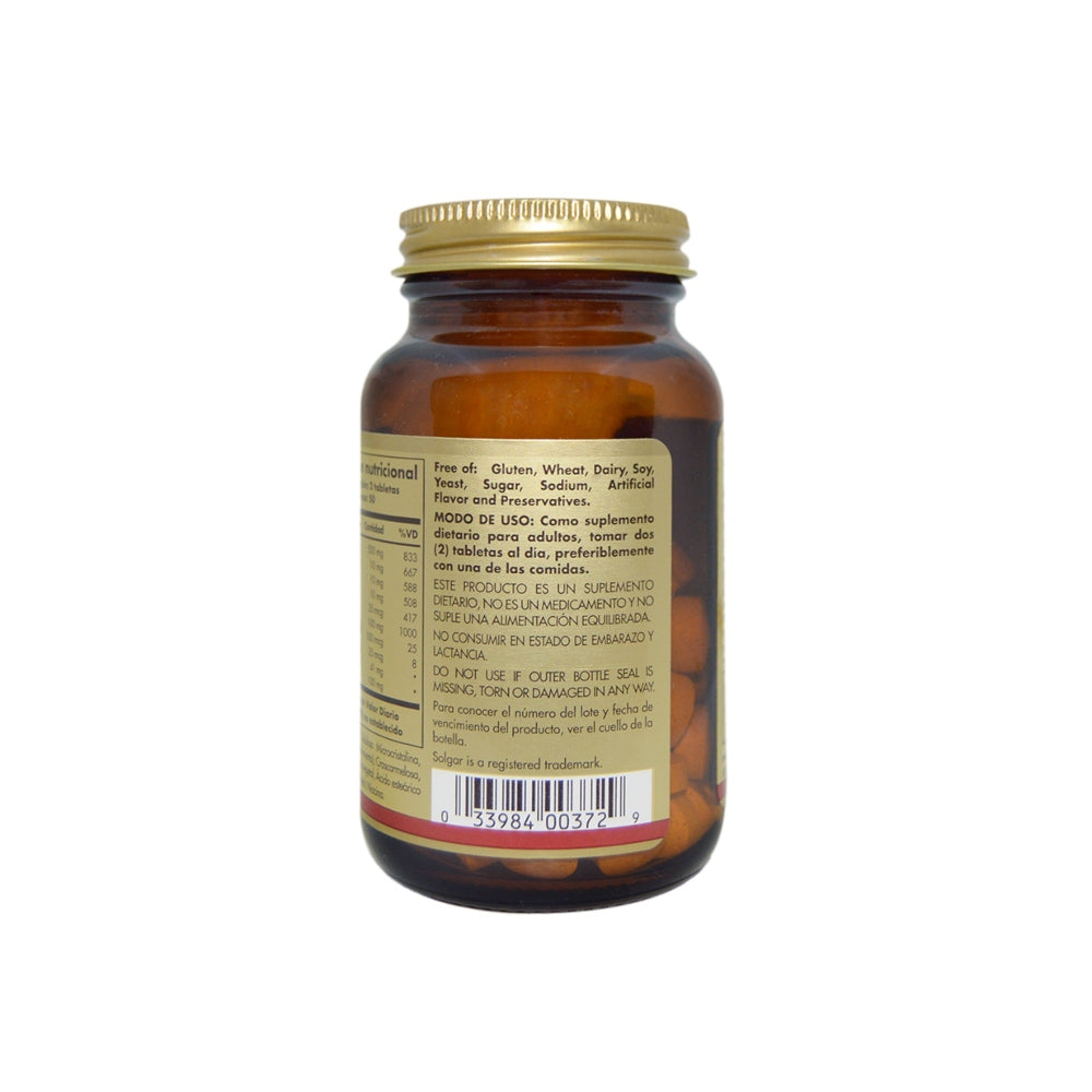 B-COMPLEX CON VITAMINA C - 100 TABLETAS