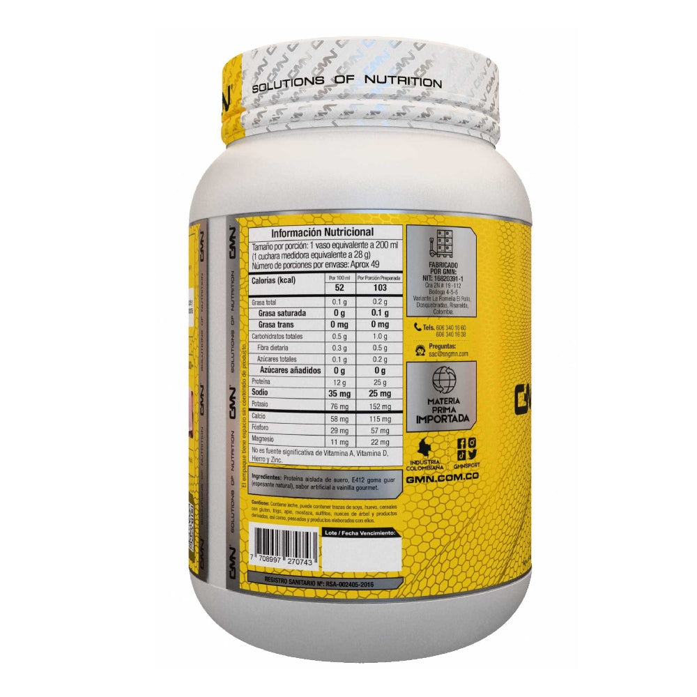 BE ONE VAINILLA 3 LB - PROTEINA AISLADA - GMN
