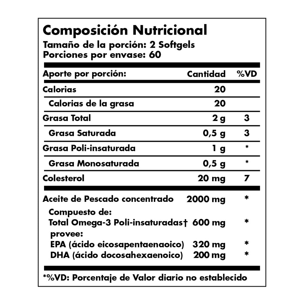 OMEGA 3 EPA+DHA - 120 SOFTGELS