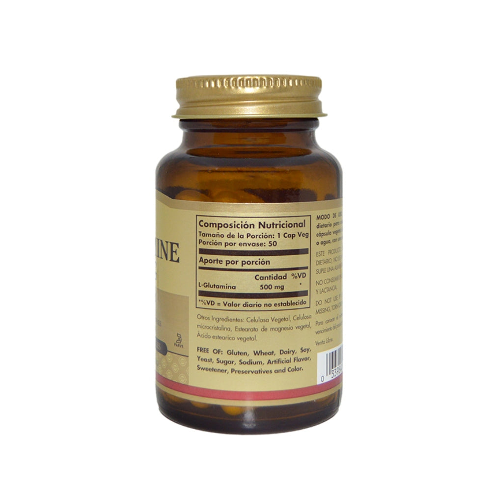 L-GLUTAMINE 500 MG -  50 CÁPSULAS