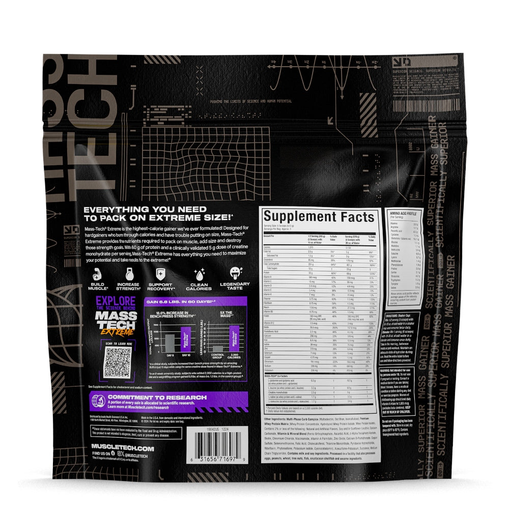 MASS TECH EXTREME 2000 6 LB - PROTEÍNA HIPERCALORICA - MUSCLETCH