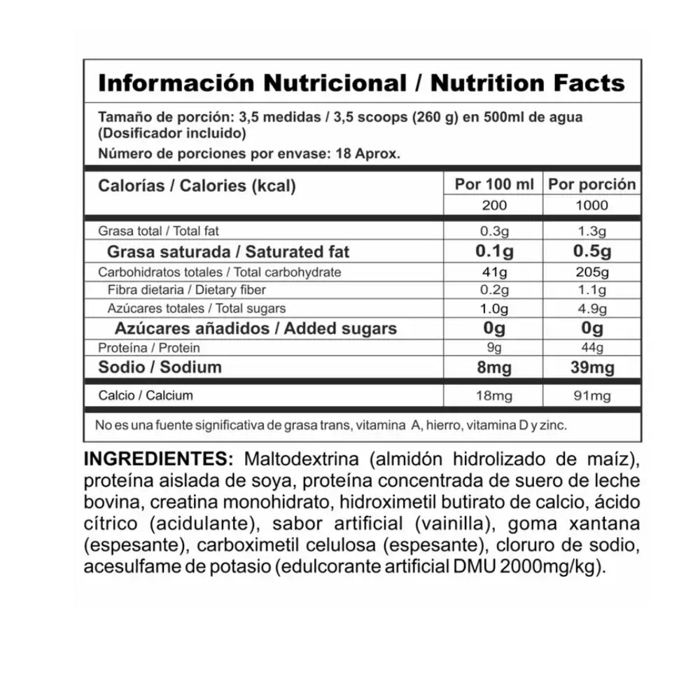 MEGAPLEX CREATINE POWER 10 LB - PROTEINA HIPERCALORICA