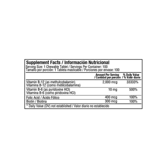 Methyl B-12 2.000 mcg 100