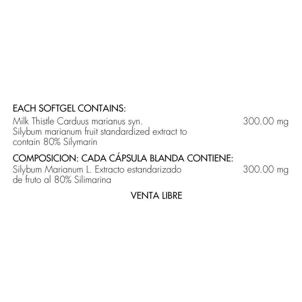 MILK THISTLE 300 MG  - 90 CAPSULAS