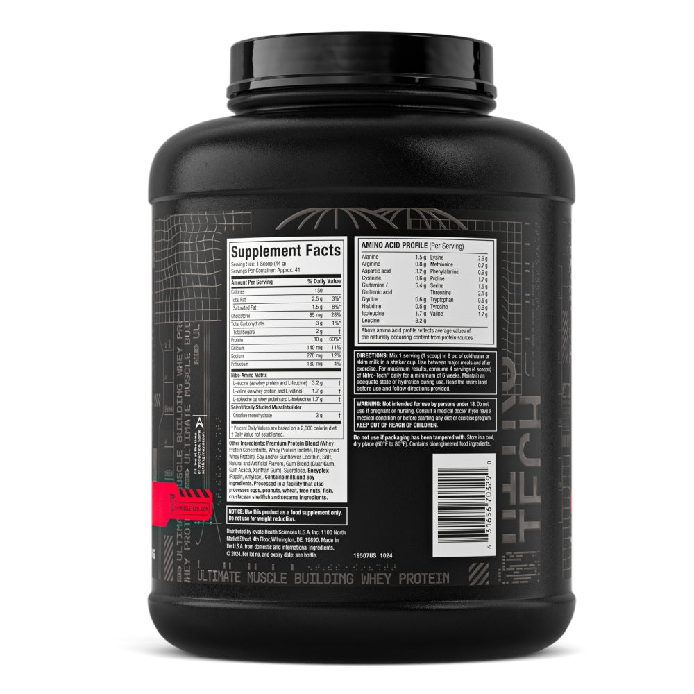 NITRO TECH 4 LB - PROTEINA CON CREATINA