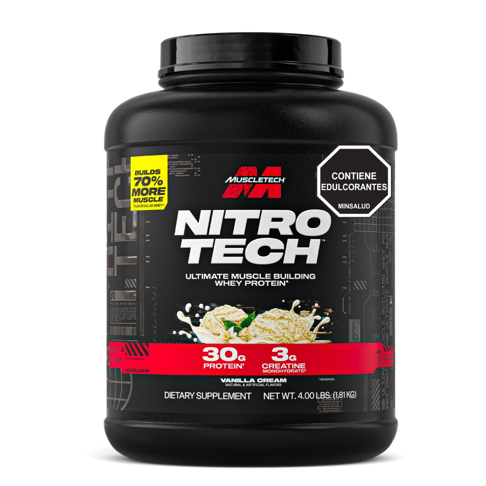 NITRO TECH 4 LB - PROTEINA CON CREATINA