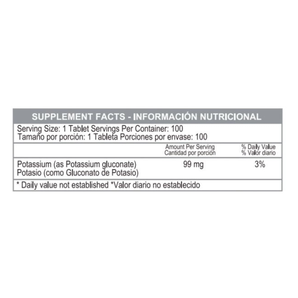 GLUCONATO DE POTASIO 99 MG