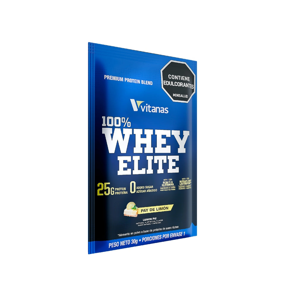 100% WHEY ELITE PAY DE LIMÓN DISPLAY - 15 SACHETS