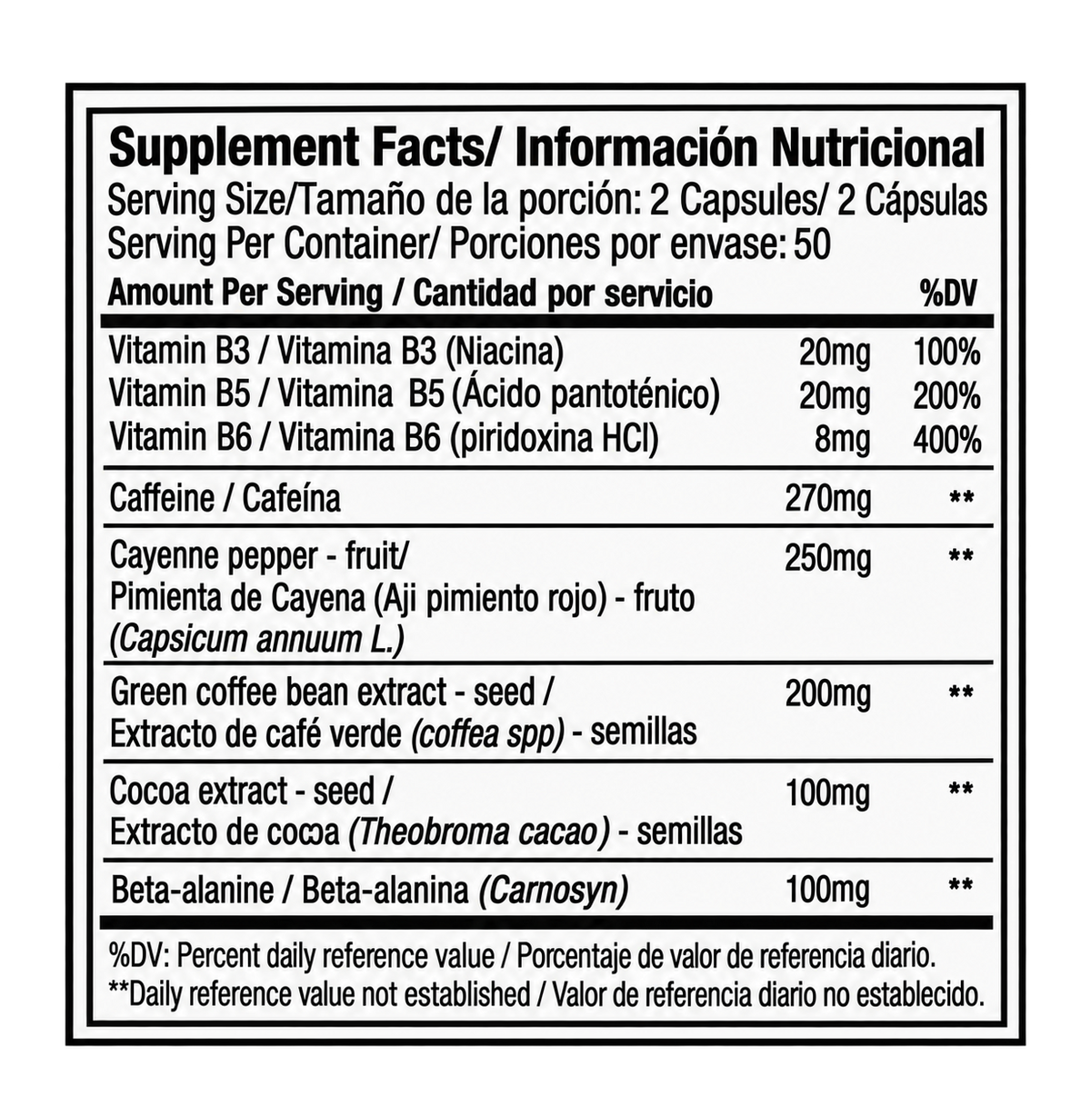 HYDROXYCUT HARDCORE ELITE - TERMOGENICO