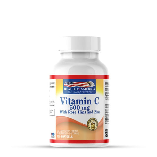 VITAMINA C 500 MG CON ROSE HIPS Y ZINC
