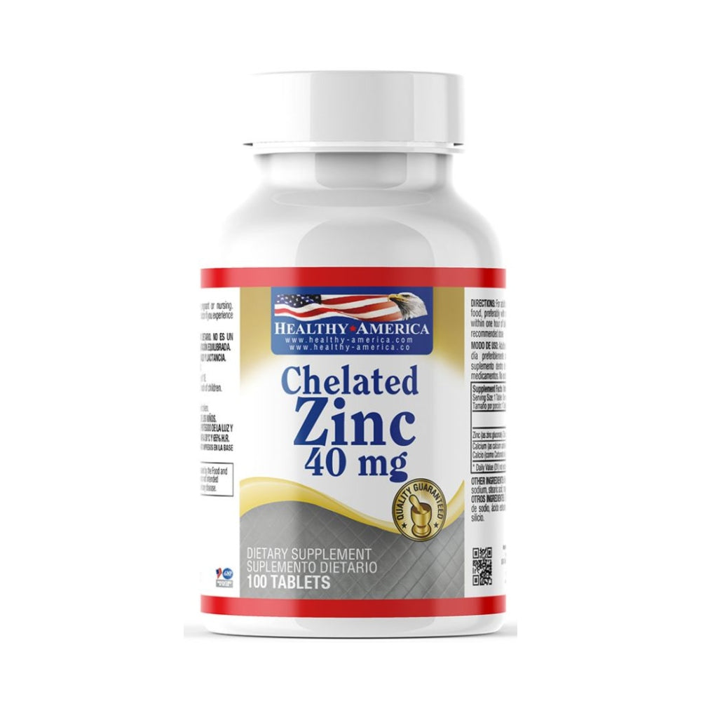 CHELATED ZINC 40 MG - 100 TABLETAS